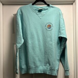 Teal Breckenridge Colorado sweatshirt size M
